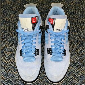 Jordan Men's University Blue and Black Sneakers